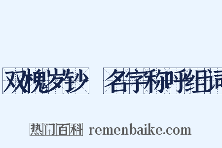 双槐岁钞·名字称呼组词是什么意思的图片